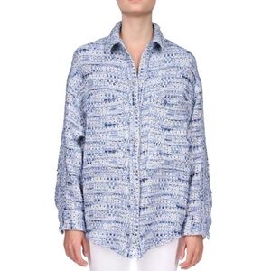 IRO CANELLE OVERSHIRT JACKET - DENIM BLUE 34